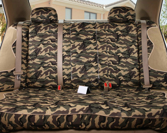 Tailored Custom Made Camo Automotive Car Seat Covers 8pcs Sets for Hyundai ix35 - Green