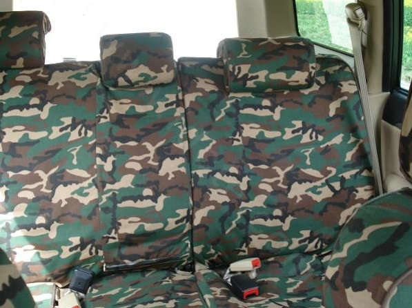 Tailored Customize Cotton Camo Auto Car Seat Covers 10pcs Sets for Vehicle - Green