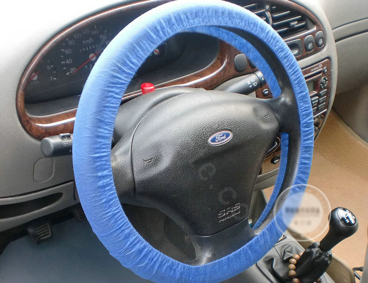 Universal Non-woven Disposable Automobile Car Steering Wheel Covers 10pieces - Blue