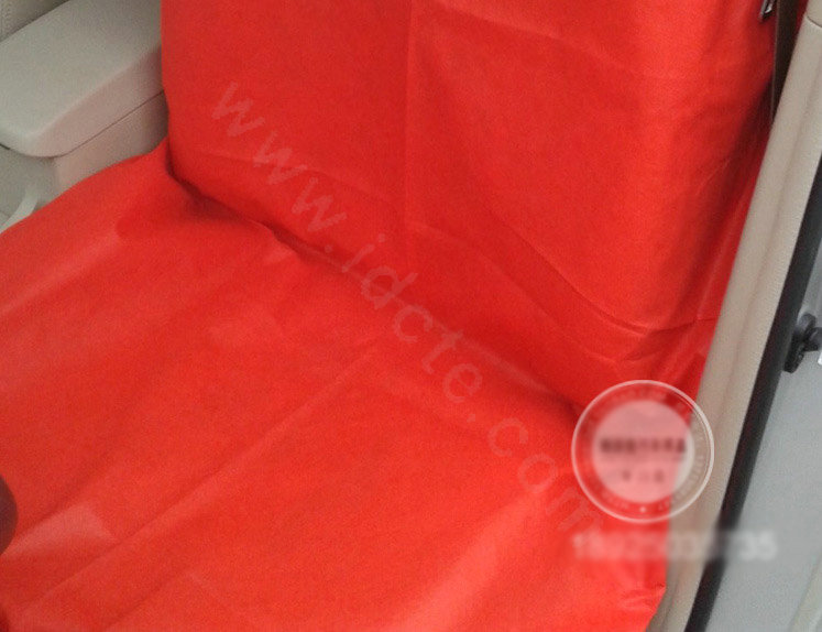 Universal Non-woven Front Disposable Automotive Seat Covers 5pieces - Red