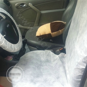 Universal Non-woven Front Disposable Automotive Seat Covers 5pieces - White