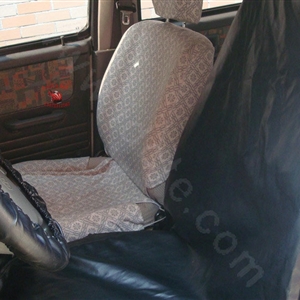 Universal PU Leather Disposable Car Seat + Steering Wheel + Brake Covers 3pieces Sets - Black