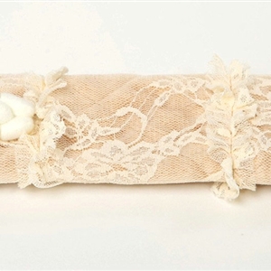 Bear Bud Silk Velvet Automotive Seat Safety Belt Covers Car Decoration 2pcs - Beige