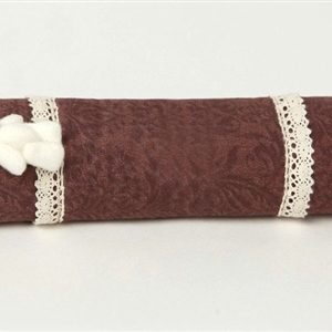 Bear Bud Silk Velvet Automotive Seat Safety Belt Covers Car Decoration 2pcs - Brown