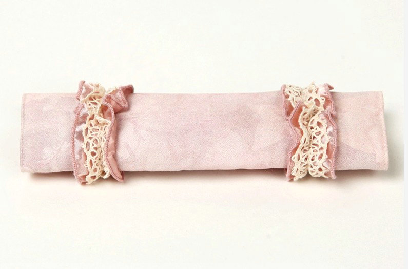 Best Bud Silk Velvet Automotive Seat Safety Belt Covers Car Decoration 2pcs - Pink