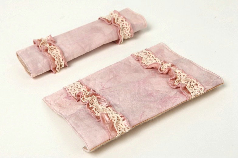 Best Bud Silk Velvet Automotive Seat Safety Belt Covers Car Decoration 2pcs - Pink