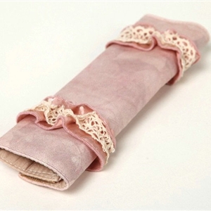 Best Bud Silk Velvet Automotive Seat Safety Belt Covers Car Decoration 2pcs - Pink