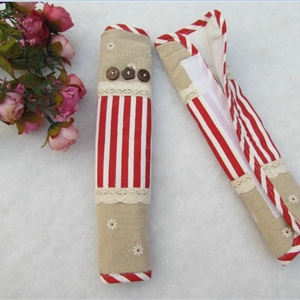 Best Lace Cloth Cotton Floral Print Automotive Seat Safety Belt Covers Car Decoration 2pcs - Red