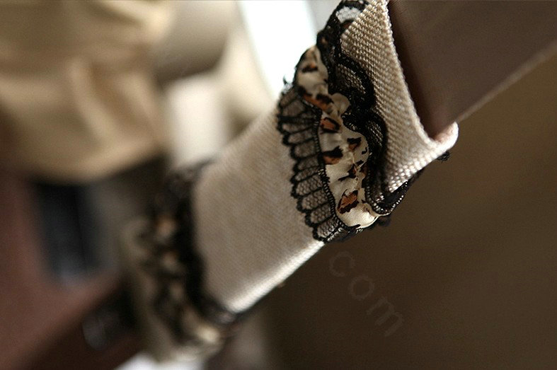 Elegant Bud Silk Velvet Automotive Seat Safety Belt Covers Car Decoration 2pcs - Beige