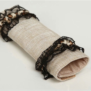 Elegant Bud Silk Velvet Automotive Seat Safety Belt Covers Car Decoration 2pcs - Beige