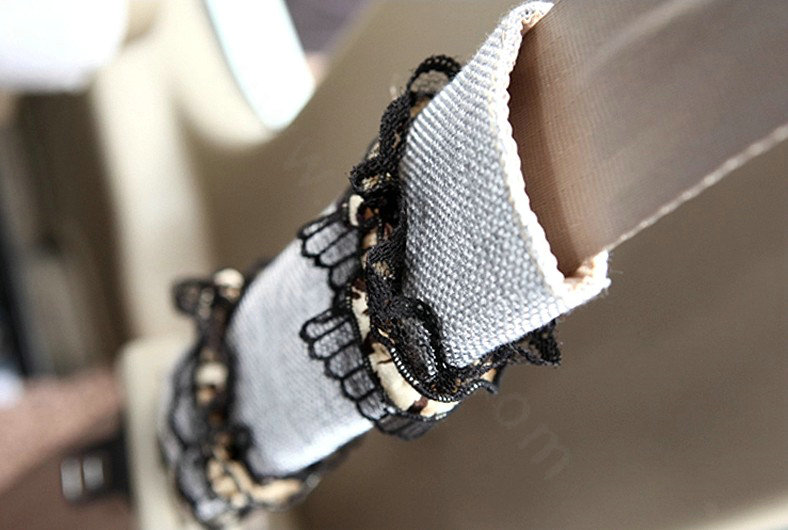 Elegant Bud Silk Velvet Automotive Seat Safety Belt Covers Car Decoration 2pcs - Grey