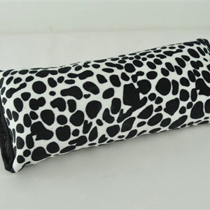 Fun Spot Dog Print Velvet Automotive Seat Safety Belt Covers Car Decoration 2pcs - White