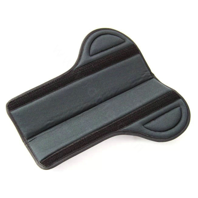 High Quality YAC Genuine Leather Automobile Seat Safety Belt Covers Car Decoration 2pcs - Black