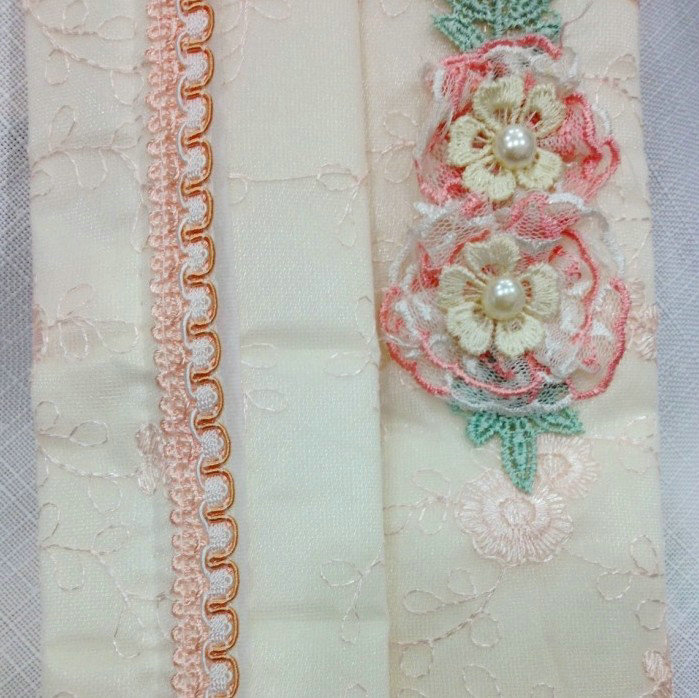 Pretty Flower Bud Silk Synthetic Fiber Automotive Seat Safety Belt Covers Car Decoration 2pcs - Pink