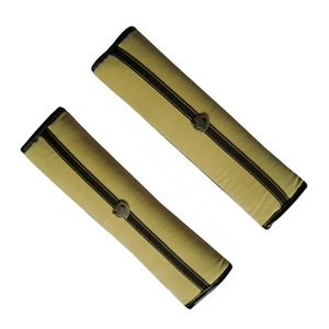 Unique Best Synthetic Fiber Automotive Seat Safety Belt Covers Car Decoration 2pcs - Apricot