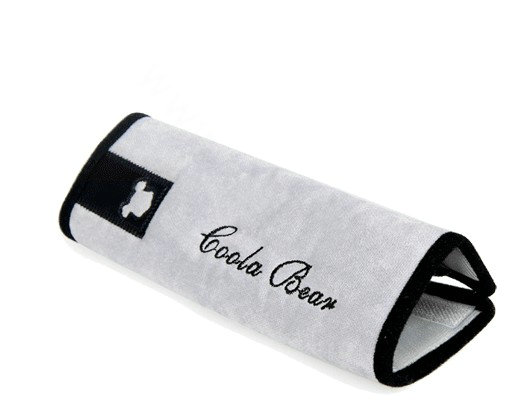 Unique Cartoon Coola Bear Synthetic Fiber Automotive Seat Safety Belt Covers Car Decoration 2pcs - Grey