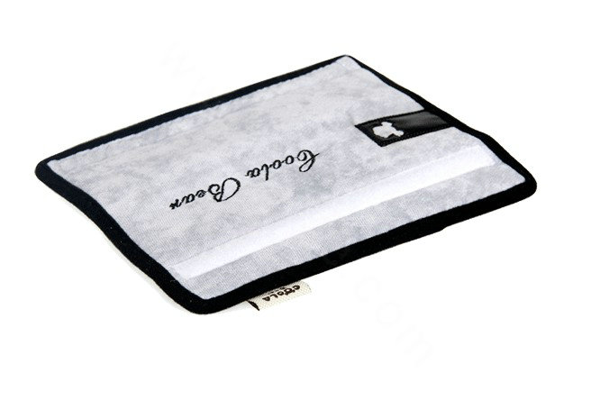 Unique Cartoon Coola Bear Synthetic Fiber Automotive Seat Safety Belt Covers Car Decoration 2pcs - Grey