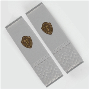 Unique Pabi Synthetic Fiber Automotive Seat Safety Belt Covers Car Decoration 2pcs - Grey