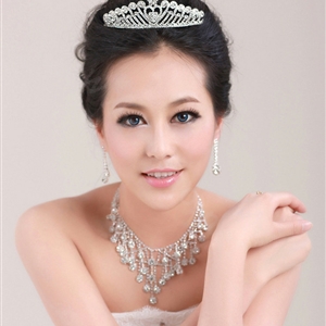 Luxury Pretty Bride Flower Rhinestone Crystal Bridal Hair Crowns Tiaras Wedding Accessories