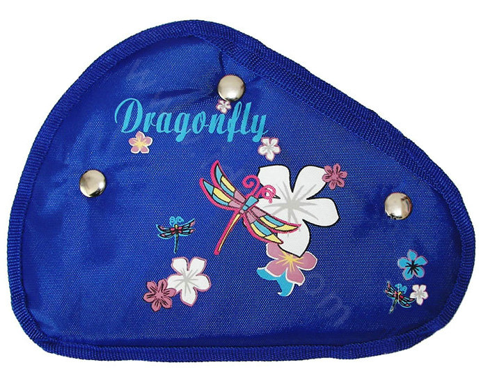 Best Dragonfly Flower Nylon Cotton Auto Car Seat Safety Belt Adjuster Strap Covers For Children- Blue