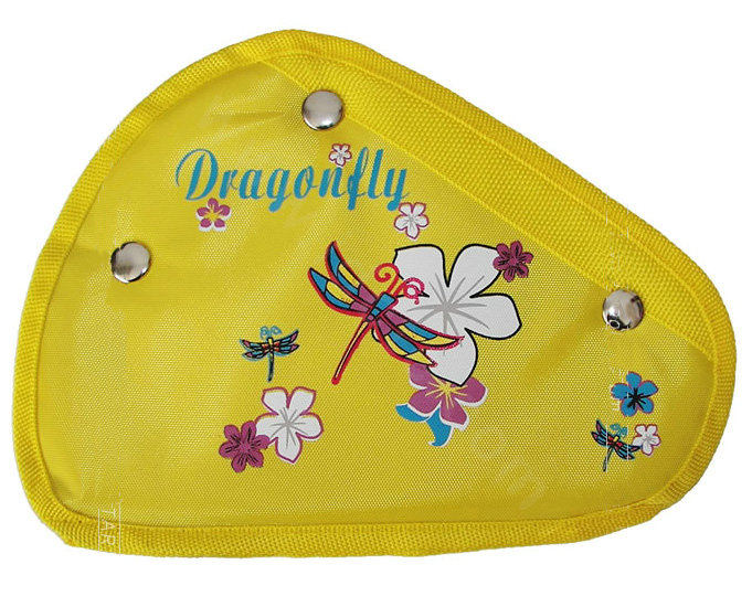Best Dragonfly Flower Nylon Cotton Auto Car Seat Safety Belt Adjuster Strap Covers For Children- Yellow