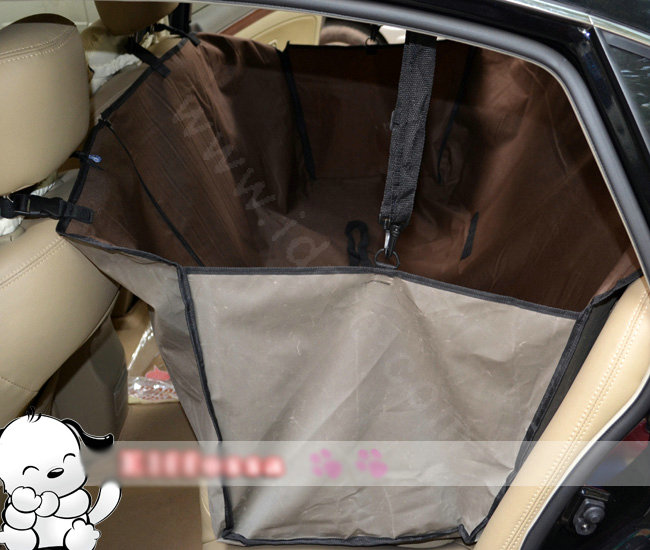 Best Universal Tarps Pets Automotive Rear Bench Cushions Car Seat Covers For Dogs - Coffee