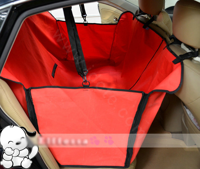 Best Universal Tarps Pets Automotive Rear Bench Cushions Car Seat Covers For Dogs - Red