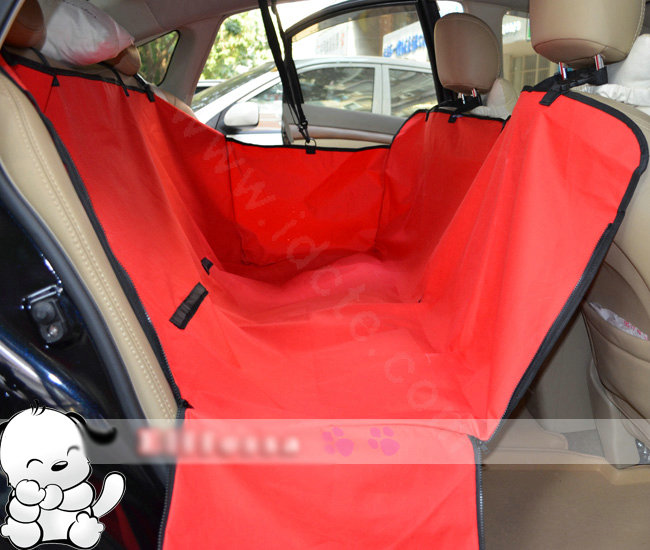 Best Universal Tarps Pets Automotive Rear Bench Cushions Car Seat Covers For Dogs - Red