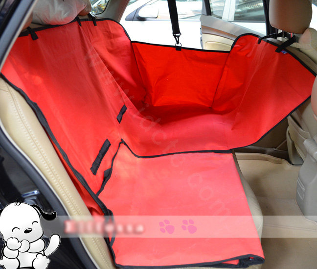 Best Universal Tarps Pets Automotive Rear Bench Cushions Car Seat Covers For Dogs - Red