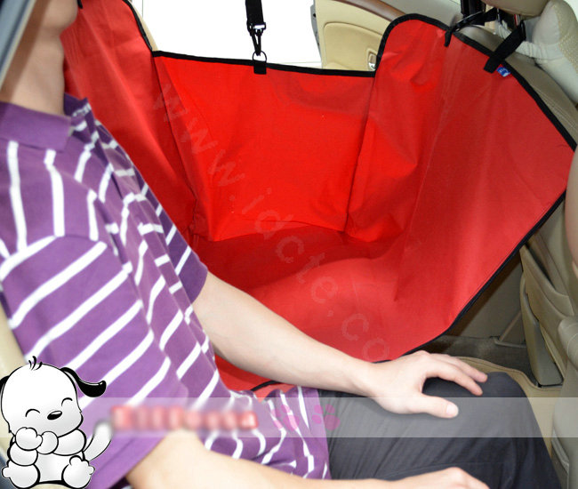 Best Universal Tarps Pets Automotive Rear Bench Cushions Car Seat Covers For Dogs - Red