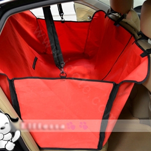 Best Universal Tarps Pets Automotive Rear Bench Cushions Car Seat Covers For Dogs - Red