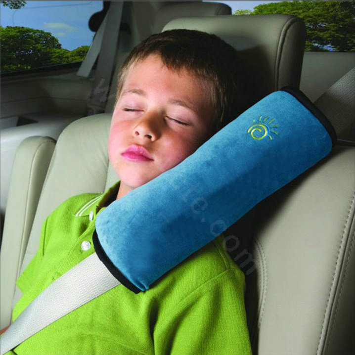 Best Velvet Cotton Safety Belt Covers Auto Seat Belt Covers For Kids Car Decoration - Blue