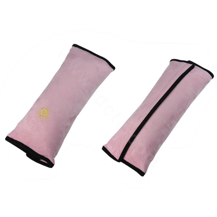 Best Velvet Cotton Safety Belt Covers Auto Seat Belt Covers For Kids Car Decoration - Pink
