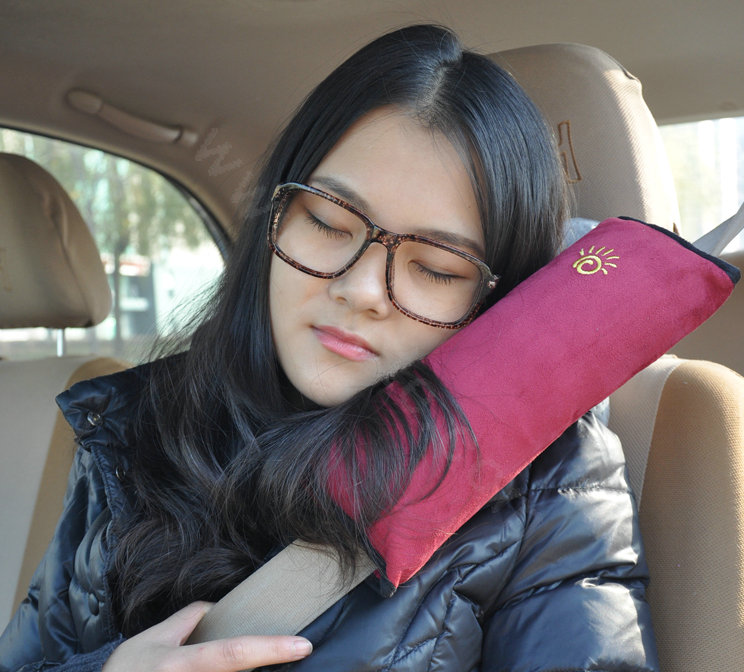 Best Velvet Cotton Safety Belt Covers Auto Seat Belt Covers For Kids Car Decoration - Rose