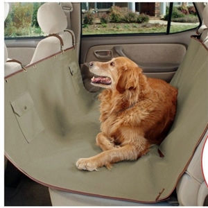 Classic Universal Oxford Cloth Pets Auto Rear Bench Cushions Car Seat Covers For Dogs - Green