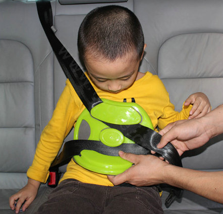 Cool Polypropylene Cloth Auto Car Seat Safety Belt Adjuster Strap Covers For Children - Silver