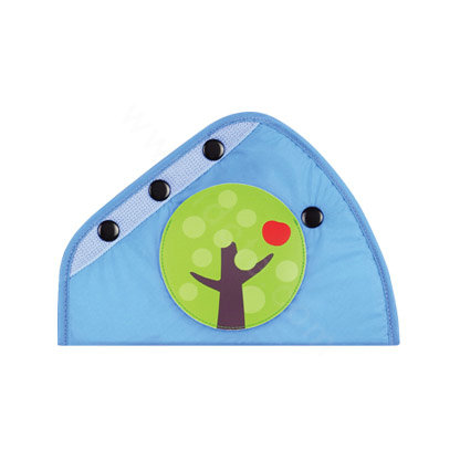 Cute Apple Tree Nylon Cotton Auto Car Seat Safety Belt Adjuster Covers For Children- Blue