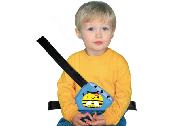 Cute Bee Water Nylon Cotton Auto Car Seat Safety Belt Adjuster Covers For Children- Blue