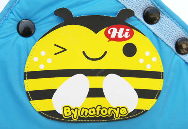 Cute Bee Water Nylon Cotton Auto Car Seat Safety Belt Adjuster Covers For Children- Blue