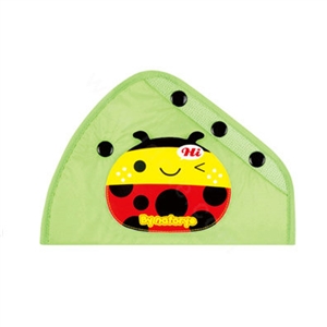 Cute Ladybug Cloud Nylon Cotton Auto Car Seat Safety Belt Adjuster Covers For Children- Green