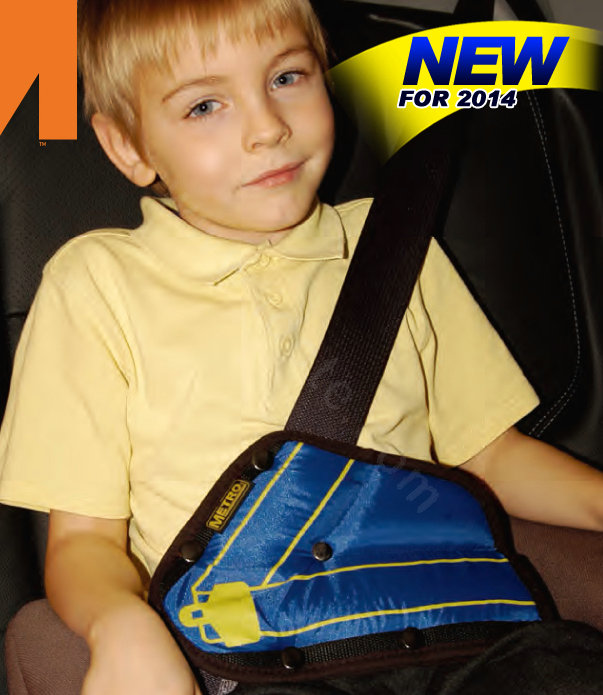 Good Nylon Cotton Auto Car Seat Safety Belt Adjuster Strap Covers For Children- Blue