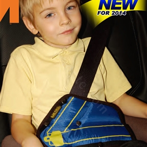 Good Nylon Cotton Auto Car Seat Safety Belt Adjuster Strap Covers For Children- Blue