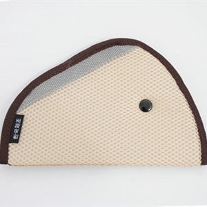 High Quality Synthetic Fiber Auto Car Seat Safety Belt Adjuster Strap Covers For Kids - Beige