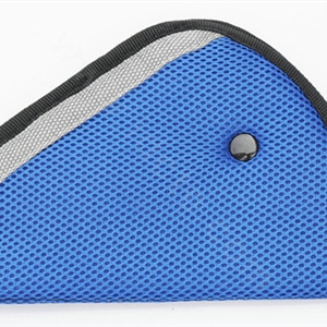 High Quality Synthetic Fiber Auto Car Seat Safety Belt Adjuster Strap Covers For Kids - Blue