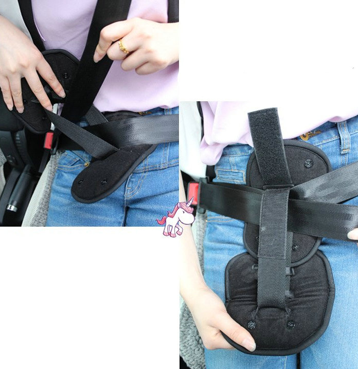 High Quality Velvet Cotton Auto Car Seat Safety Belt Adjuster Strap Covers For Kids - Grey