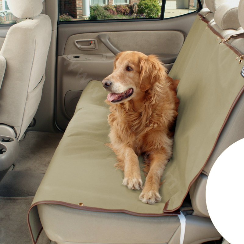 Luxury Universal Oxford Cloth Pets Auto Rear Bench Cushions Car Seat Covers For Dogs - Green