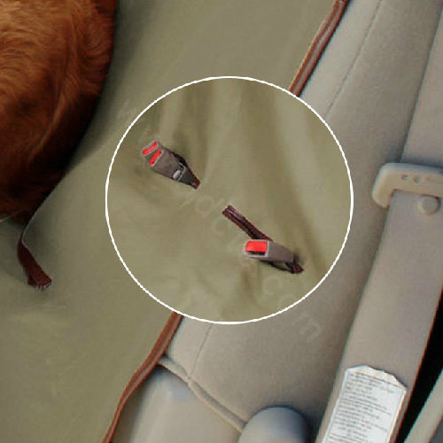 Luxury Universal Oxford Cloth Pets Auto Rear Bench Cushions Car Seat Covers For Dogs - Green