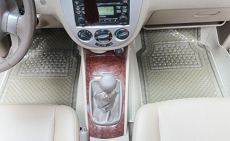 Best Clear PVC Plastic Universal Waterproof Auto Foot Carpet Car Floor Mats 5pcs Sets - Brown