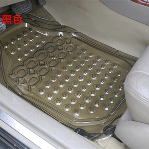 Cheap Clear PVC Plastic Universal Vehicle Auto Foot Carpet Car Floor Mats 5pcs Sets - Brown