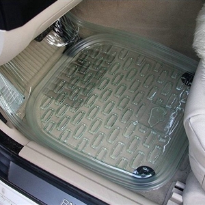 Cheap Clear PVC Plastic Universal Vehicle Auto Foot Carpet Car Floor Mats 5pcs Sets - Green